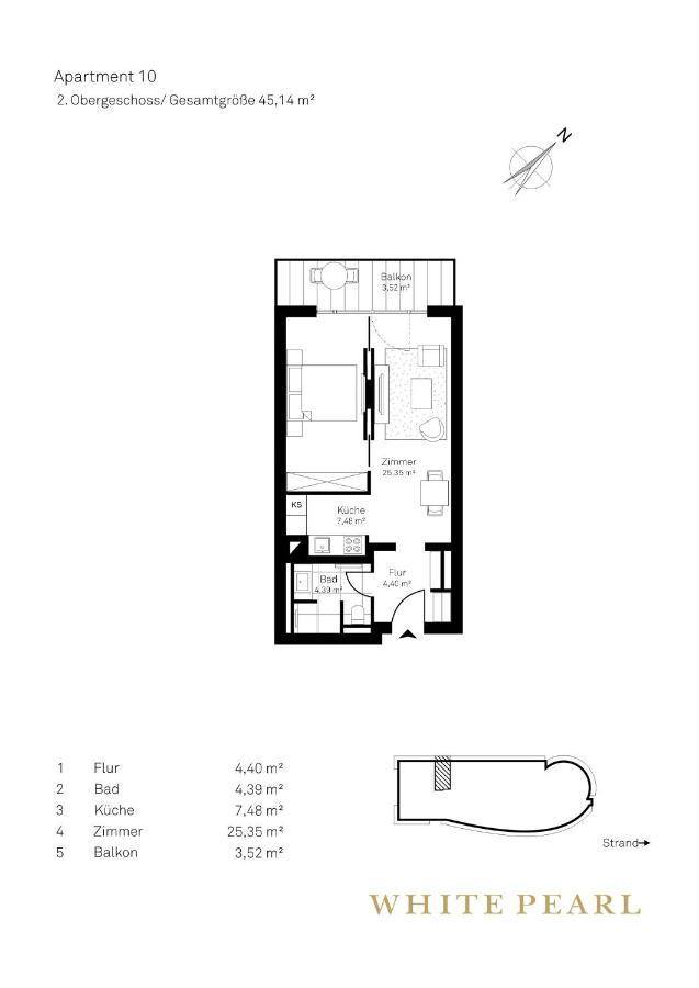 White Pearl Apartment 2.10 Timmendorfer Strand Eksteriør billede